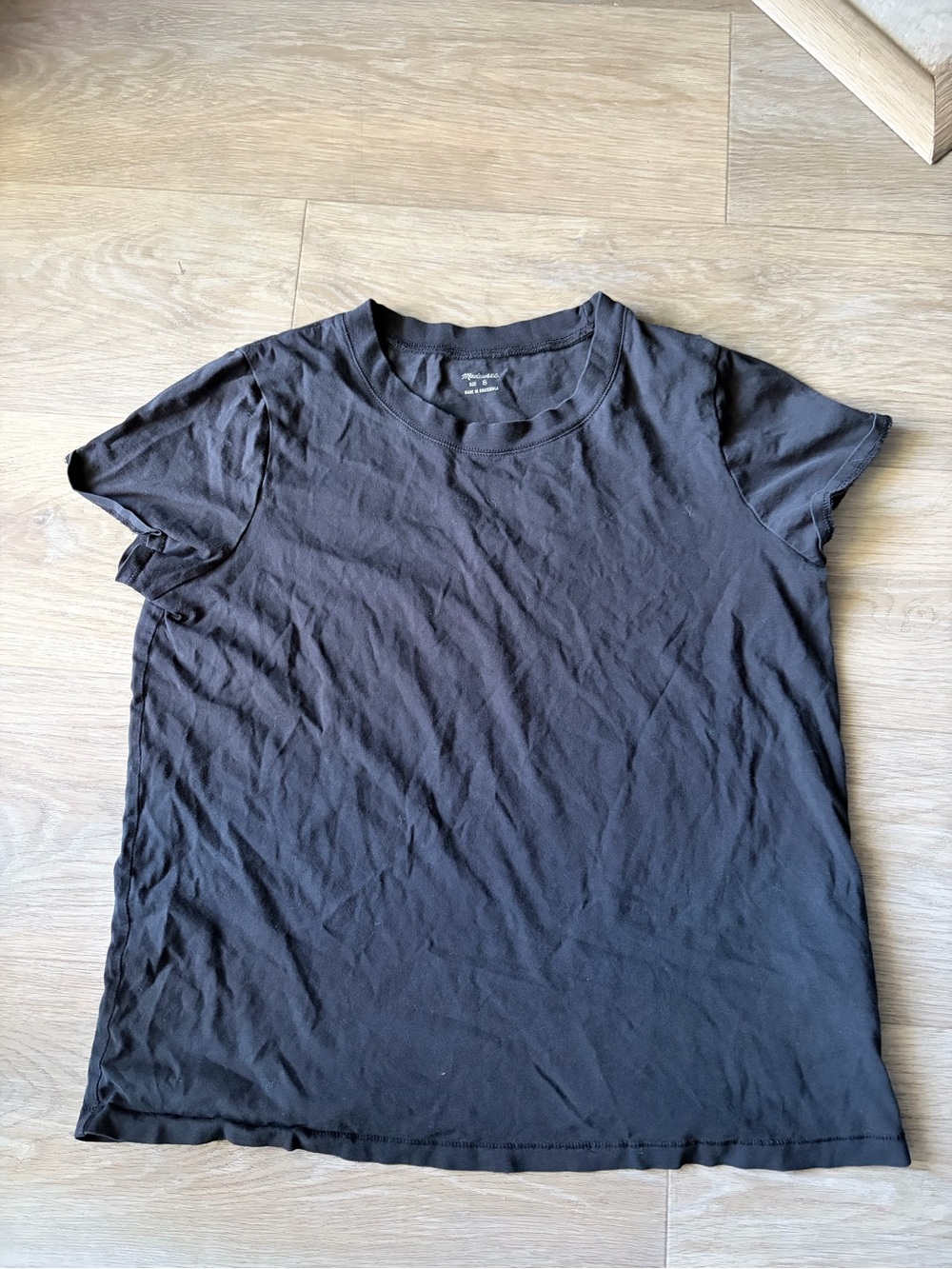 Madewell Black Short Sleeve Crewneck Tee